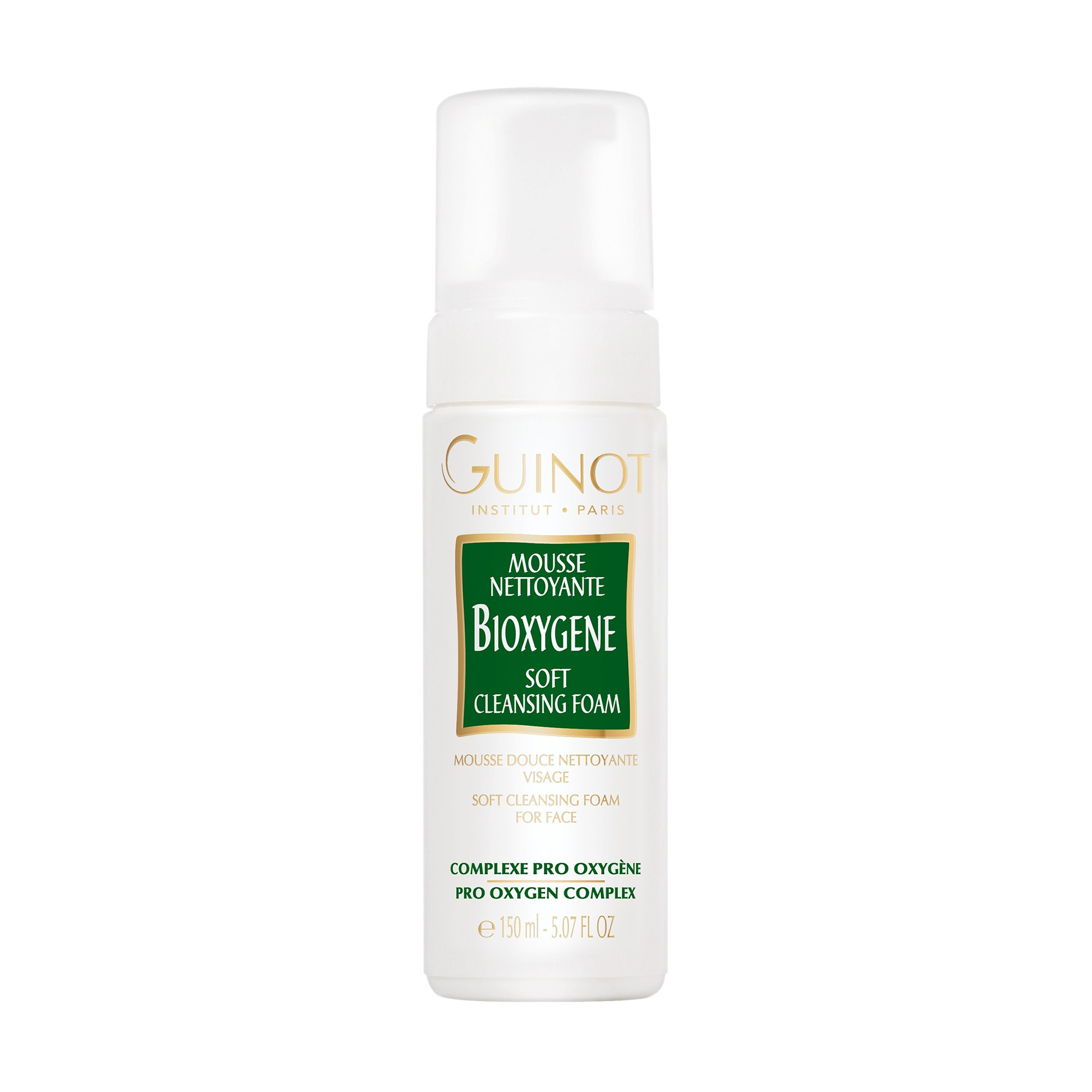 Оксигенерувальний очищувальний мус для обличчя Guinot Mousse Nettoyante Bioxygene, 150 мл